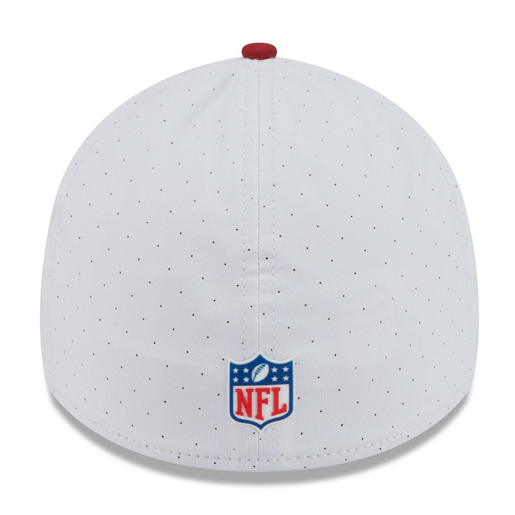 Arizona Cardinals New Era 2025 NFL Training Camp 39THIRTY Flex Hat - White/Cardinal - NFL