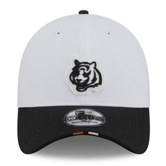 Cincinnati Bengals New Era 2025 NFL Training Camp 39THIRTY Flex Hat - White/Black - NFL