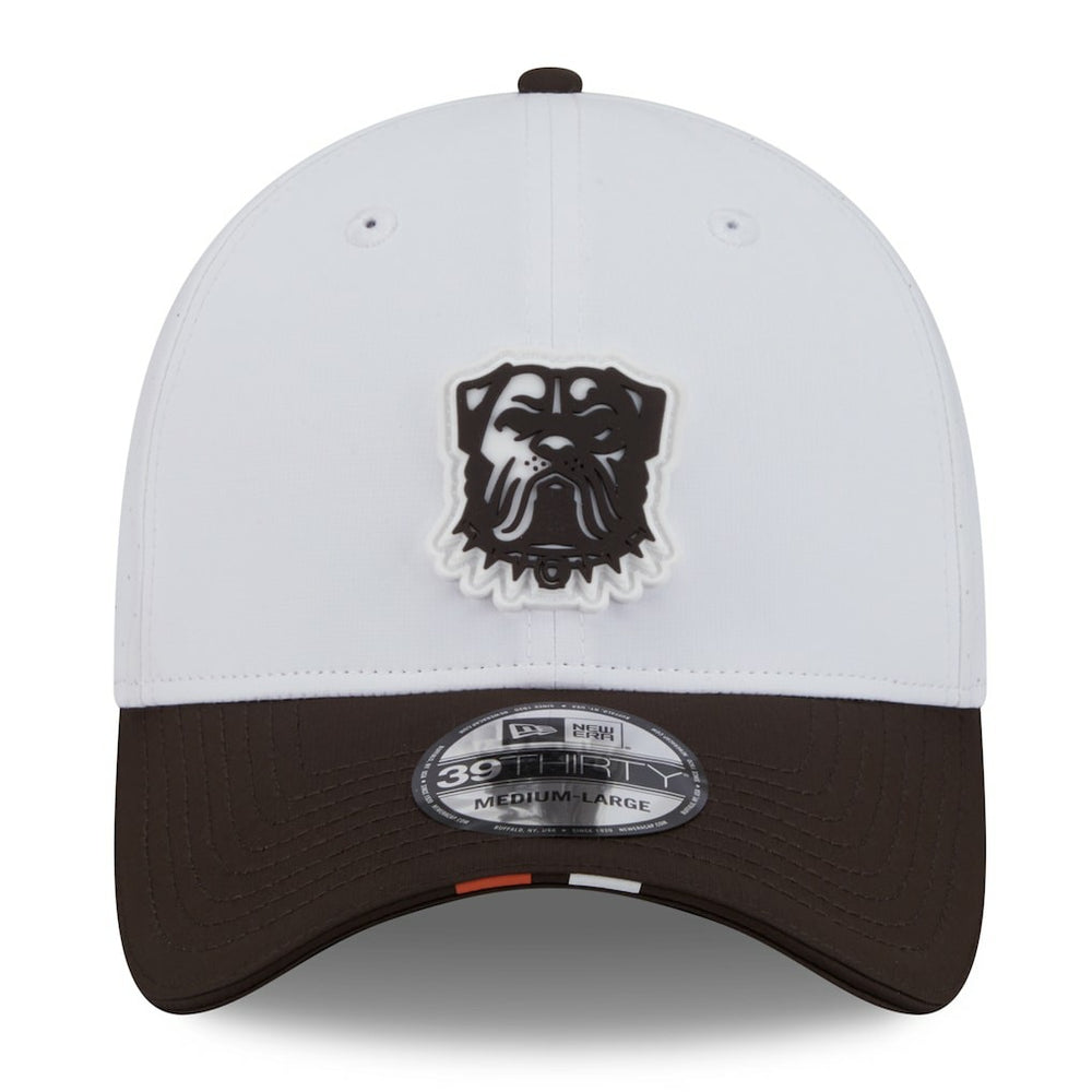 Cleveland Browns New Era 2025 NFL Training Camp 39THIRTY Flex Hat - White/Brown - NFL