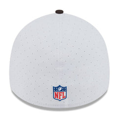 Cleveland Browns New Era 2025 NFL Training Camp Throwback Logo 39THIRTY Flex Hat - White/Brown - NFL