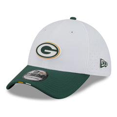Green Bay Packers New Era 2025 NFL Training Camp 39THIRTY Flex Hat - White/Green - NFL