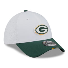 Green Bay Packers New Era 2025 NFL Training Camp 39THIRTY Flex Hat - White/Green - NFL