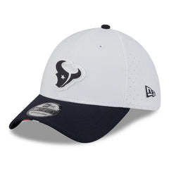 Houston Texans New Era 2025 NFL Training Camp 39THIRTY Flex Hat - White/Navy - NFL