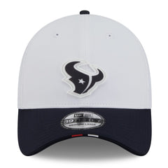 Houston Texans New Era 2025 NFL Training Camp 39THIRTY Flex Hat - White/Navy - NFL
