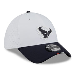 Houston Texans New Era 2025 NFL Training Camp 39THIRTY Flex Hat - White/Navy - NFL