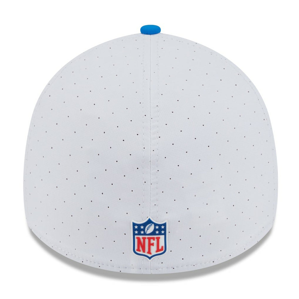 Detroit Lions New Era 2025 NFL Training Camp Throwback Logo 39THIRTY Flex Hat - White/Blue - NFL