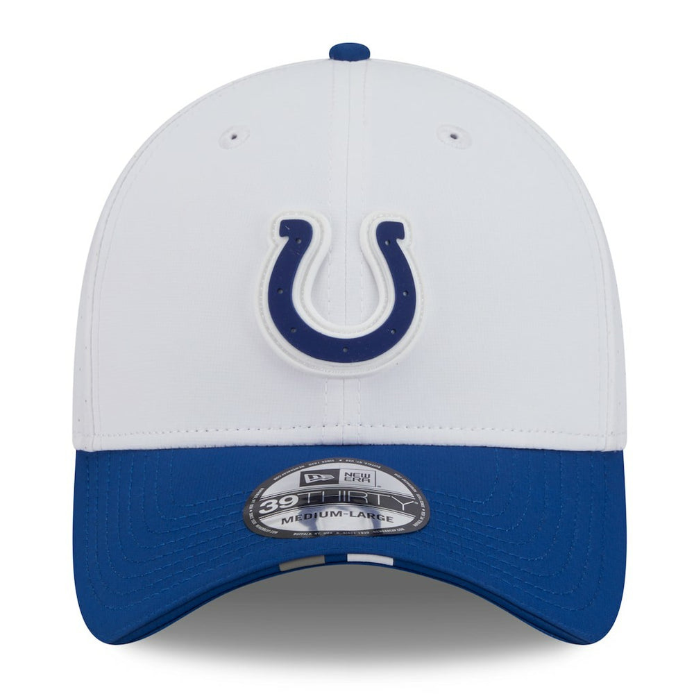 Indianapolis Colts New Era 2025 NFL Training Camp 39THIRTY Flex Hat - White/Royal - NFL
