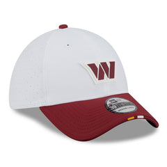 Washington Commanders New Era 2025 NFL Training Camp 39THIRTY Flex Hat - White/Burgundy - NFL