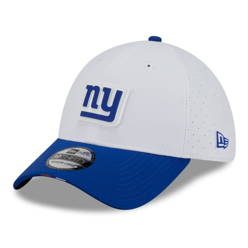 New York Giants New Era 2025 NFL Training Camp 39THIRTY Flex Hat - White/Royal - NFL