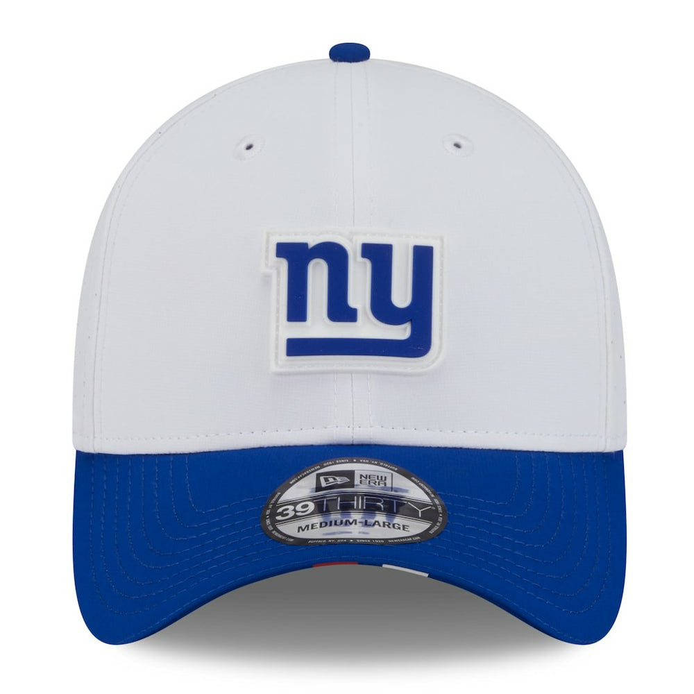 New York Giants New Era 2025 NFL Training Camp 39THIRTY Flex Hat - White/Royal - NFL