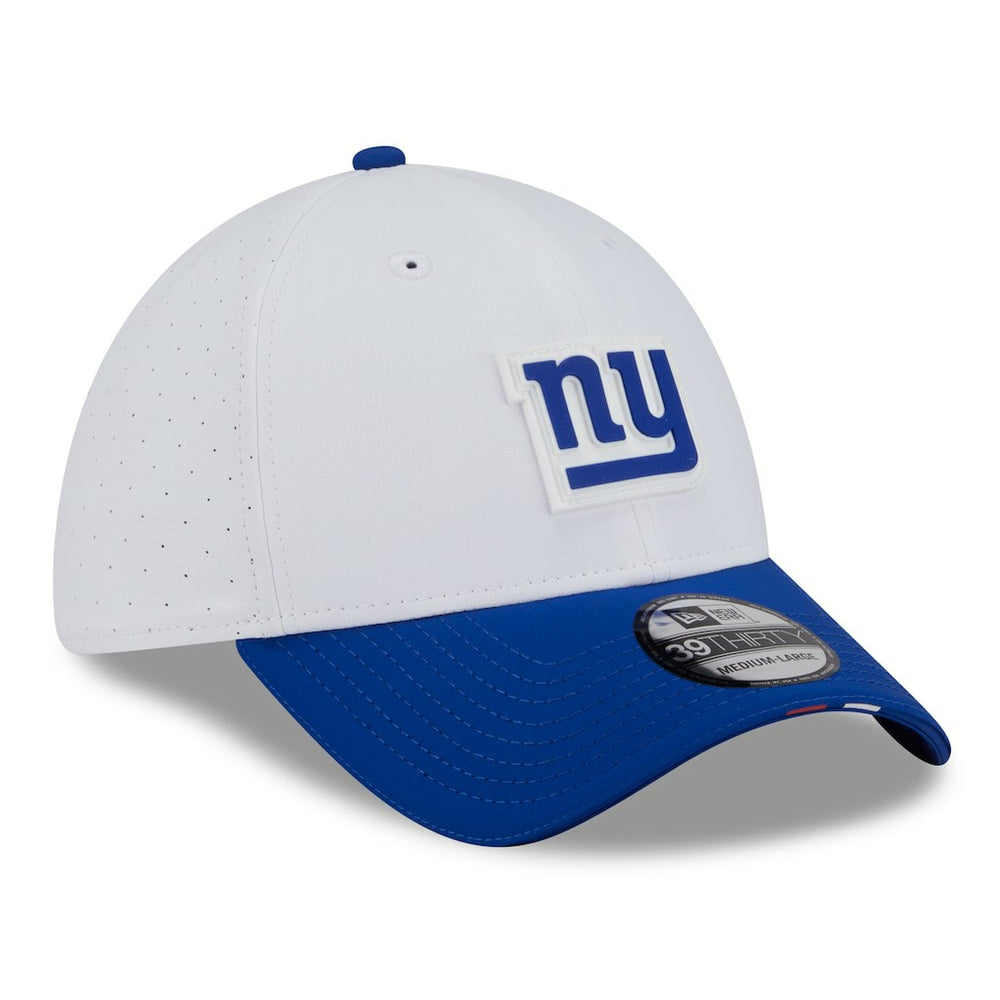 New York Giants New Era 2025 NFL Training Camp 39THIRTY Flex Hat - White/Royal - NFL