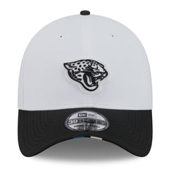 Jacksonville Jaguars New Era 2025 NFL Training Camp 39THIRTY Flex Hat - White/Black - NFL