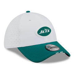 New York Jets New Era 2025 NFL Training Camp 39THIRTY Flex Hat - White/Green - NFL