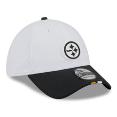 Pittsburgh Steelers New Era 2025 NFL Training Camp 39THIRTY Flex Hat - White/Black - NFL