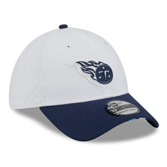 Tennessee Titans New Era 2025 NFL Training Camp 39THIRTY Flex Hat - White/Navy - NFL