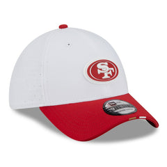 San Francisco 49ers New Era 2025 NFL Training Camp 39THIRTY Flex Hat - White/Scarlet - NFL