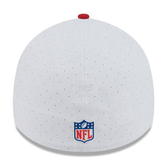 San Francisco 49ers New Era 2025 NFL Training Camp 39THIRTY Flex Hat - White/Scarlet - NFL