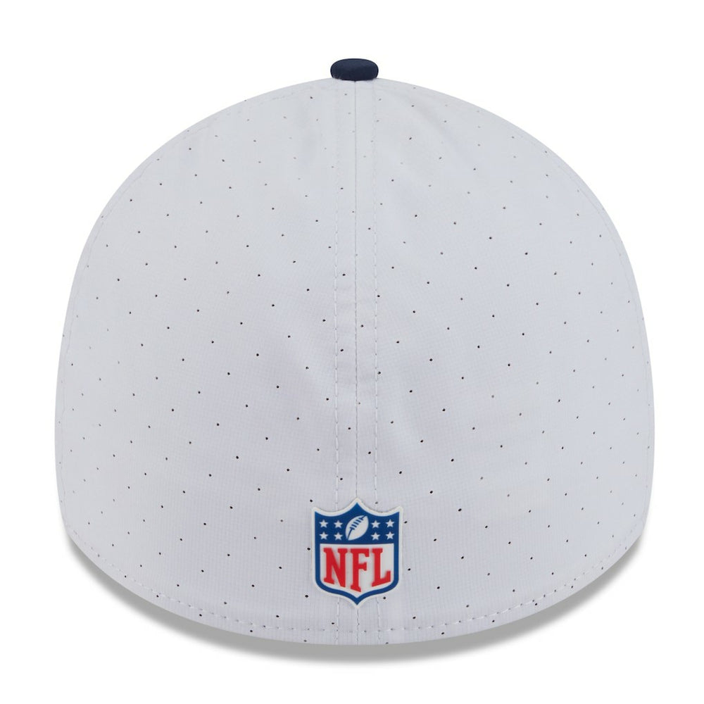 Seattle Seahawks New Era 2025 NFL Training Camp 39THIRTY Flex Hat - White/College Navy - NFL
