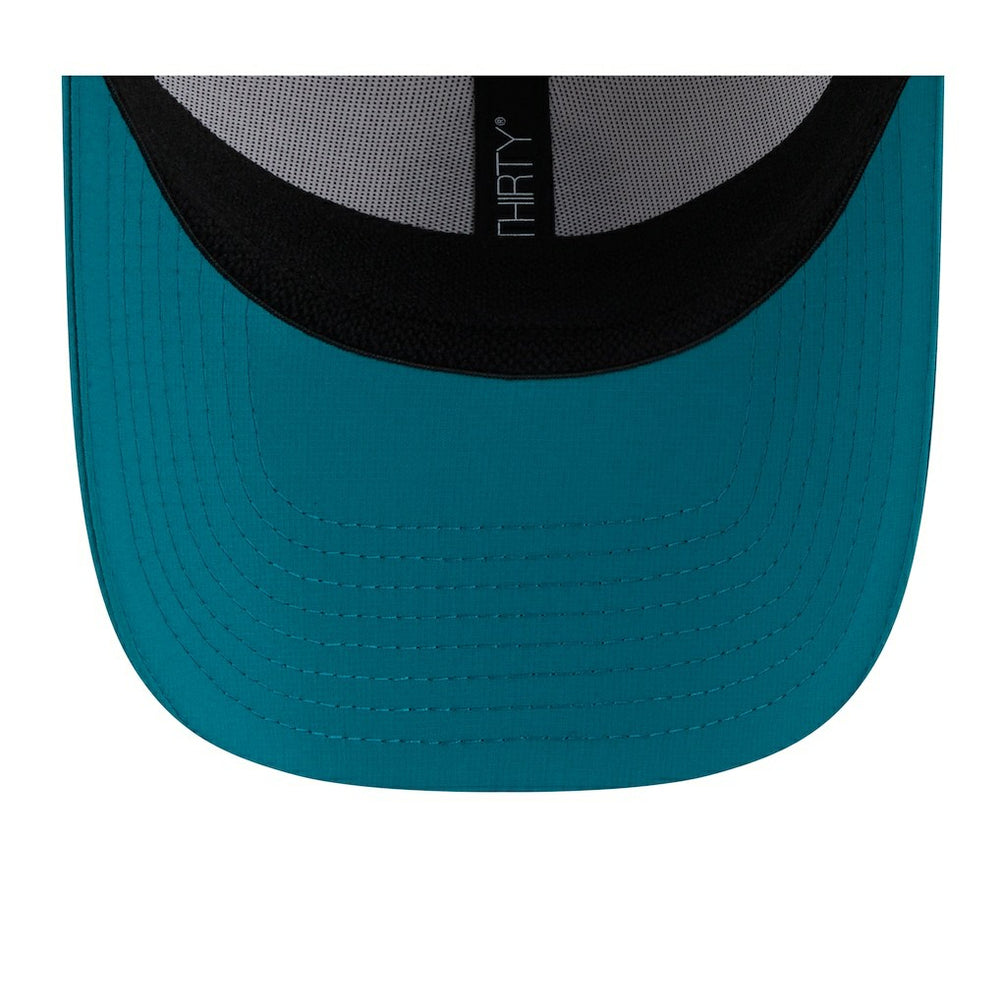 Miami Dolphins New Era 2025 NFL Training Camp Throwback Logo 39THIRTY Flex Hat - White/Aqua - NFL