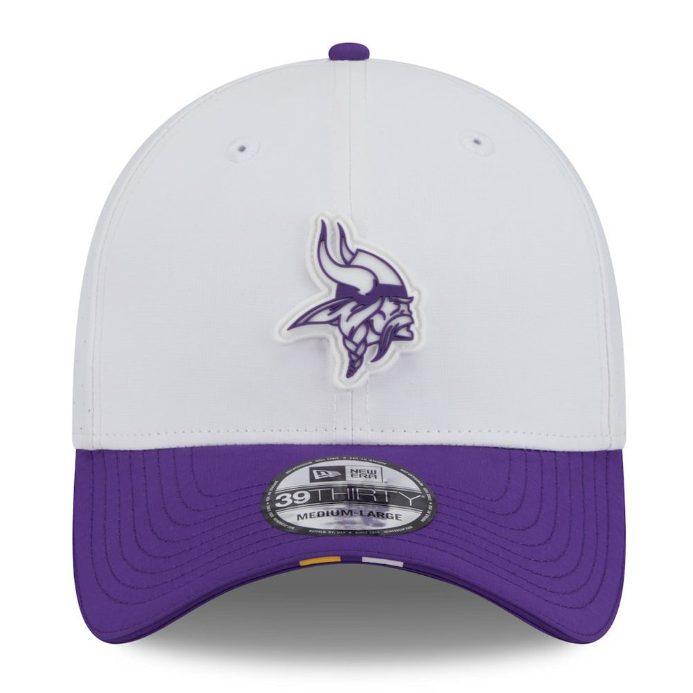 Minnesota Vikings New Era 2025 NFL Training Camp 39THIRTY Flex Hat - White/Purple - NFL