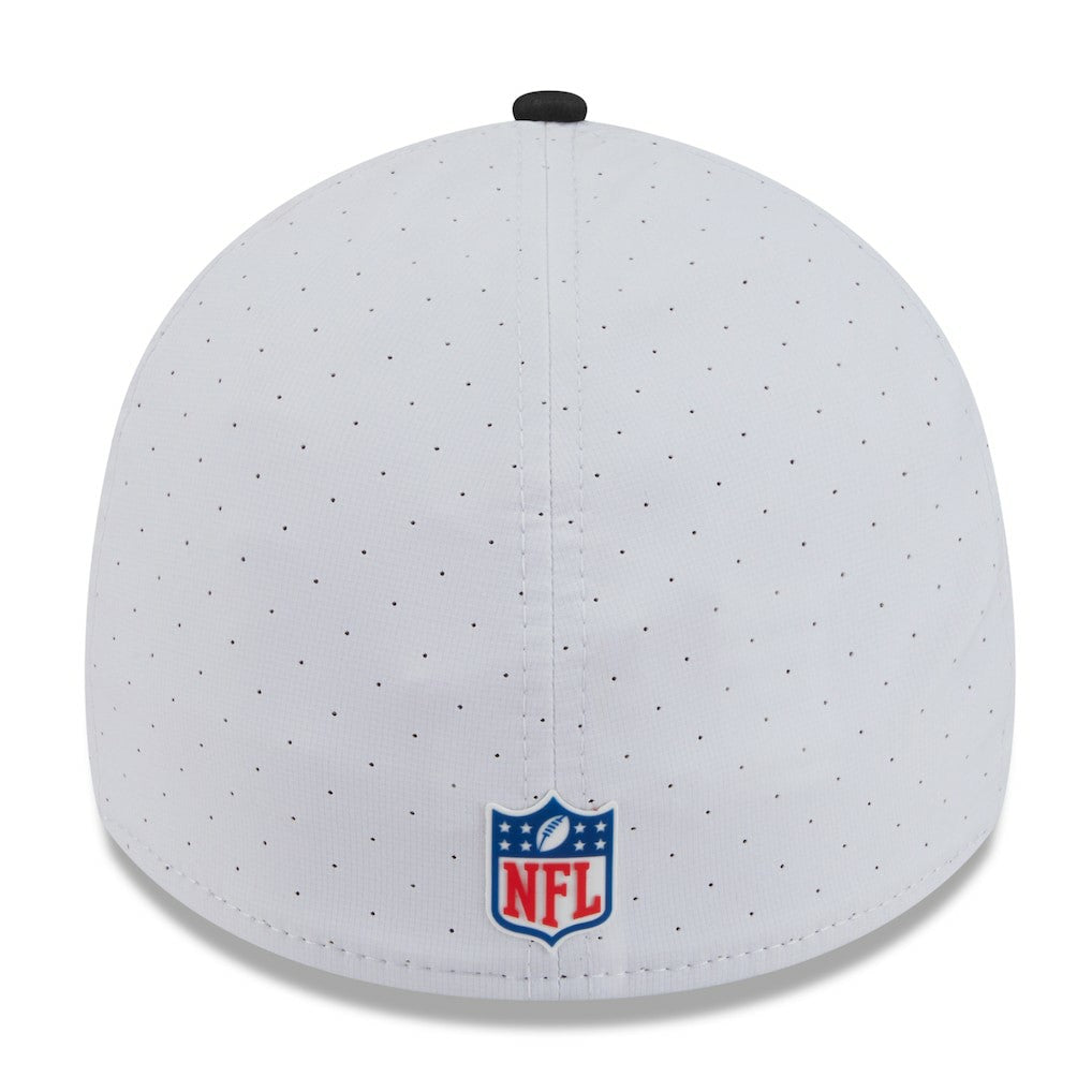 Las Vegas Raiders New Era 2025 NFL Training Camp 39THIRTY Flex Hat - White/Black - NFL