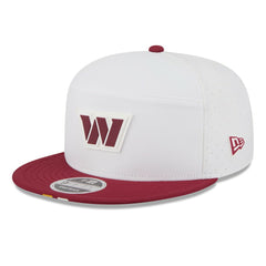 Washington Commanders New Era 2025 NFL Training Camp Split Panel 9FIFTY Snapback Hat - White/Burgundy - NFL