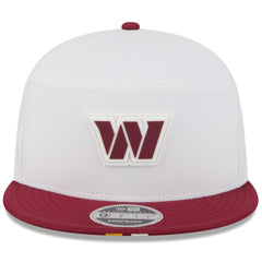 Washington Commanders New Era 2025 NFL Training Camp Split Panel 9FIFTY Snapback Hat - White/Burgundy - NFL