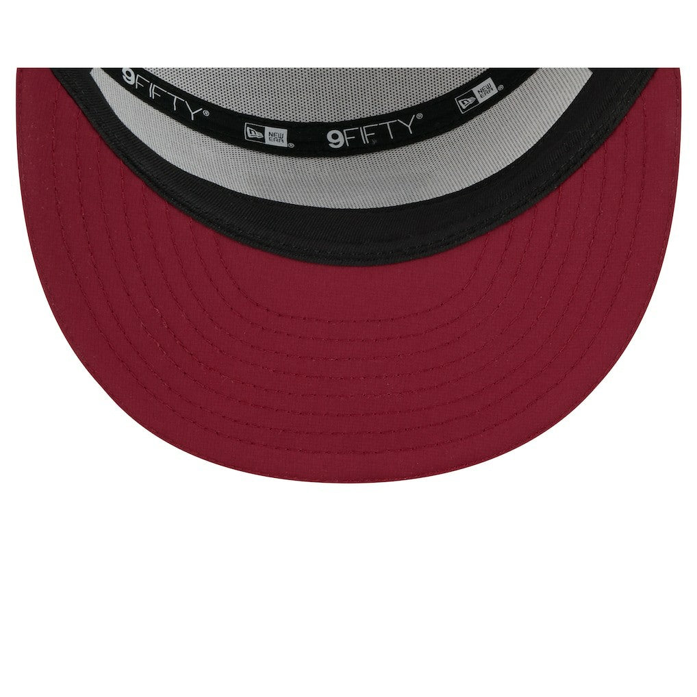 Washington Commanders New Era 2025 NFL Training Camp Split Panel 9FIFTY Snapback Hat - White/Burgundy - NFL