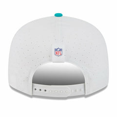 Miami Dolphins New Era 2025 NFL Training Camp Split Panel 9FIFTY Snapback Hat - White/Aqua - NFL