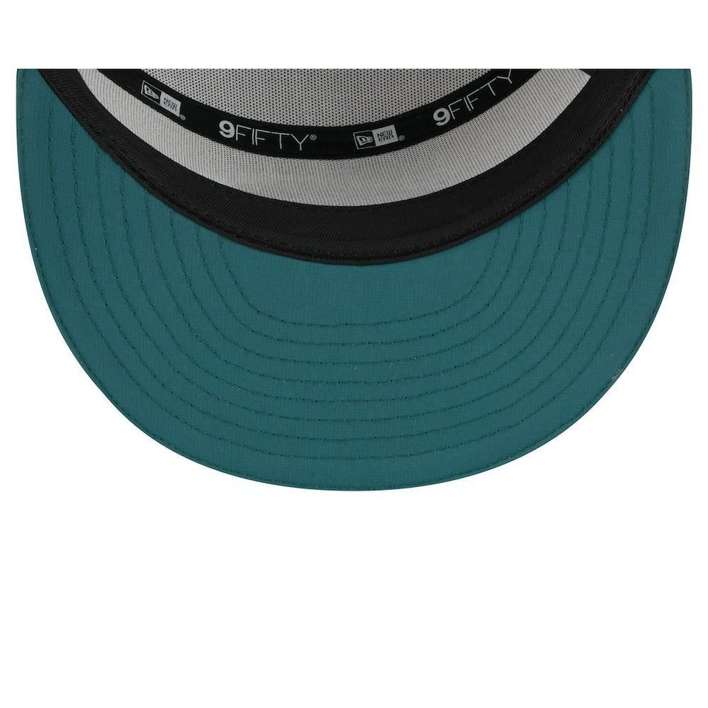 Philadelphia Eagles New Era 2025 NFL Training Camp Split Panel 9FIFTY Snapback Hat - White/Midnight Green - NFL