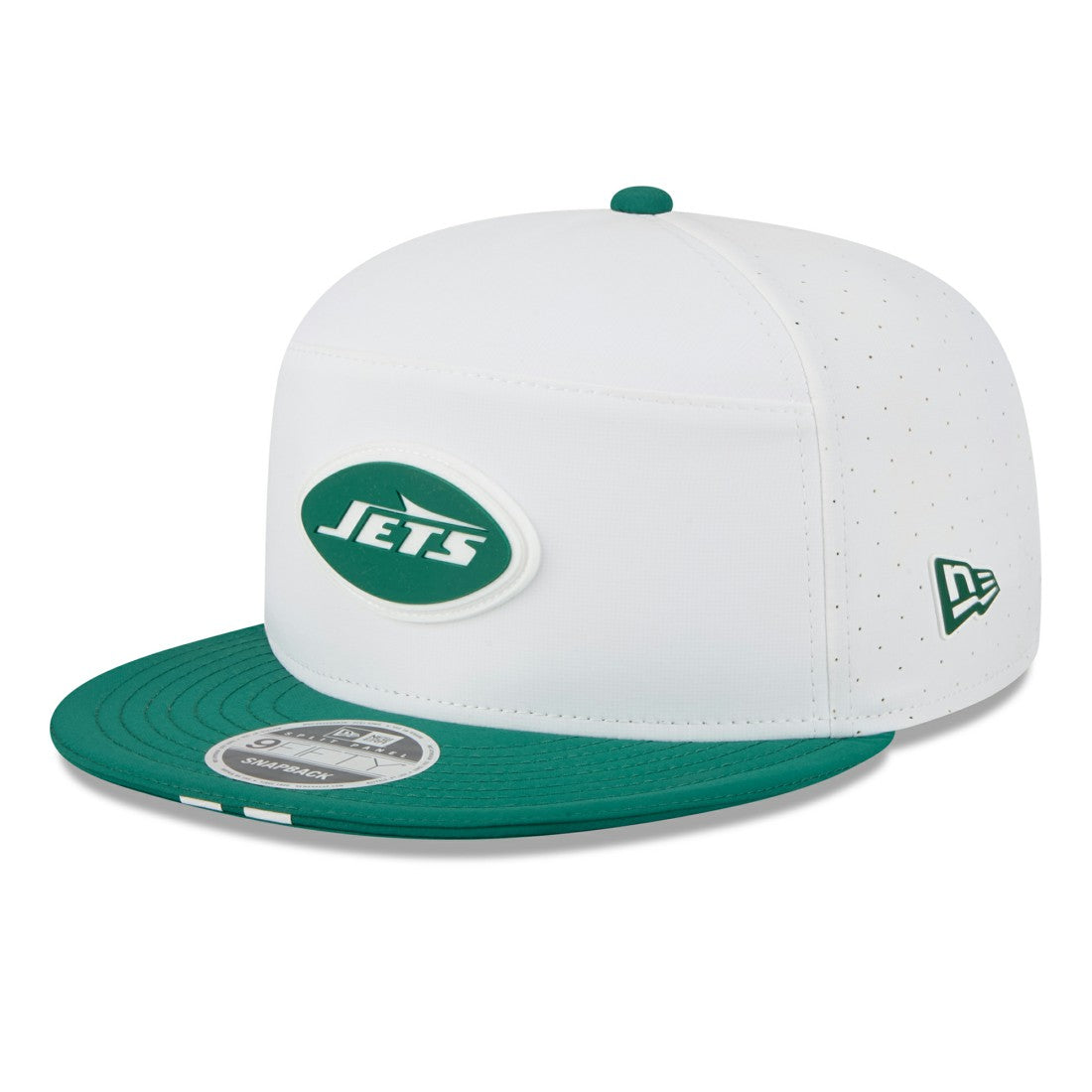 New York Jets New Era 2025 NFL Training Camp Split Panel 9FIFTY Snapback Hat - White/Green - NFL