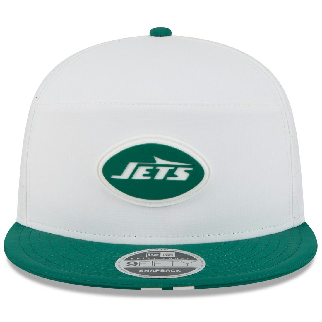 New York Jets New Era 2025 NFL Training Camp Split Panel 9FIFTY Snapback Hat - White/Green - NFL