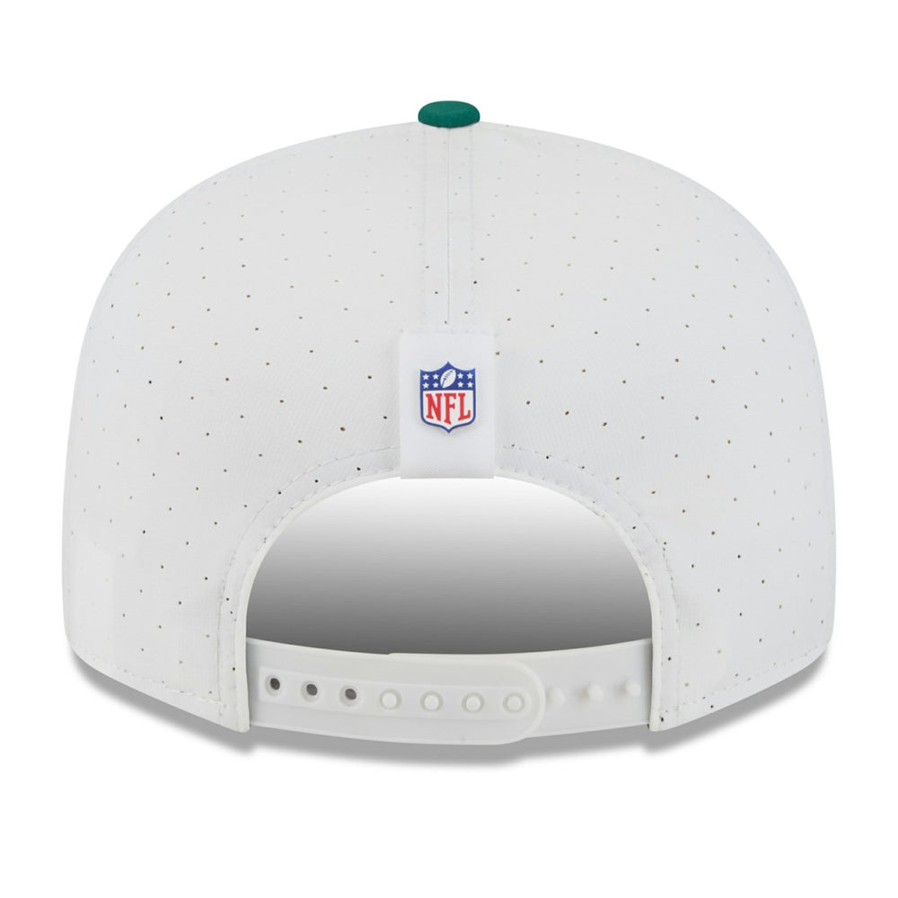 New York Jets New Era 2025 NFL Training Camp Split Panel 9FIFTY Snapback Hat - White/Green - NFL