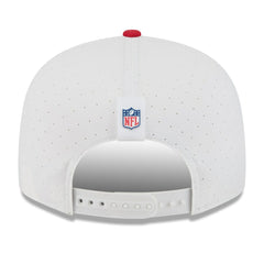 San Francisco 49ers New Era 2025 NFL Training Camp Split Panel 9FIFTY Snapback Hat - White/Scarlet - NFL
