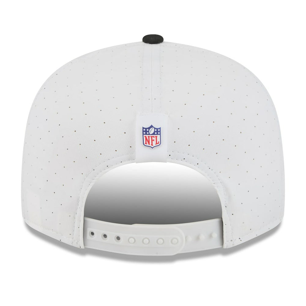 Jacksonville Jaguars New Era 2025 NFL Training Camp Split Panel 9FIFTY Snapback Hat - White/Black - NFL