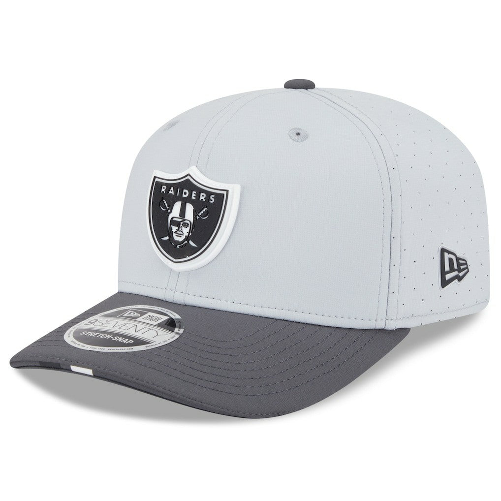 Las Vegas Raiders New Era 2025 NFL Training Camp 9SEVENTY Adjustable Hat - Gray/Graphite - NFL
