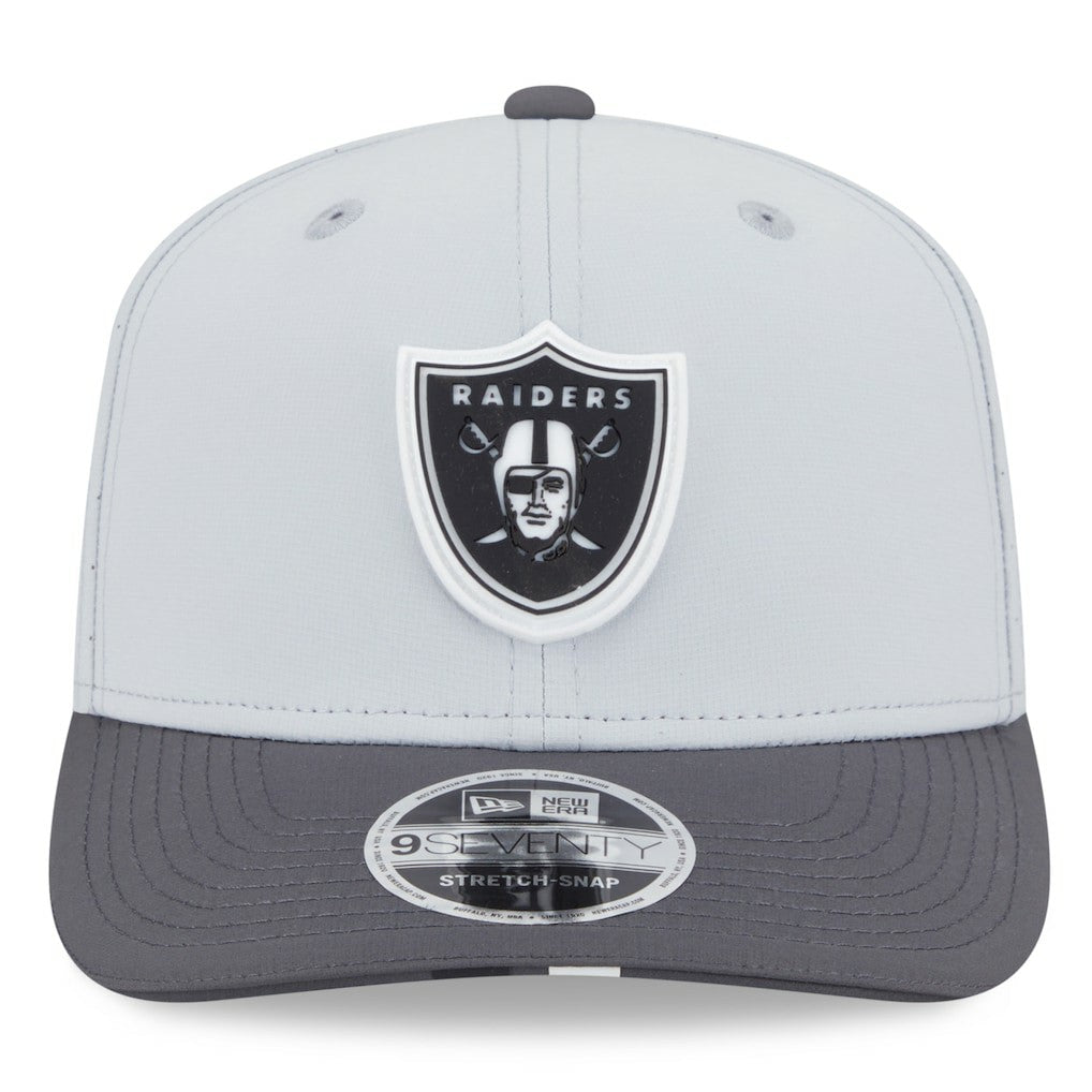 Las Vegas Raiders New Era 2025 NFL Training Camp 9SEVENTY Adjustable Hat - Gray/Graphite - NFL