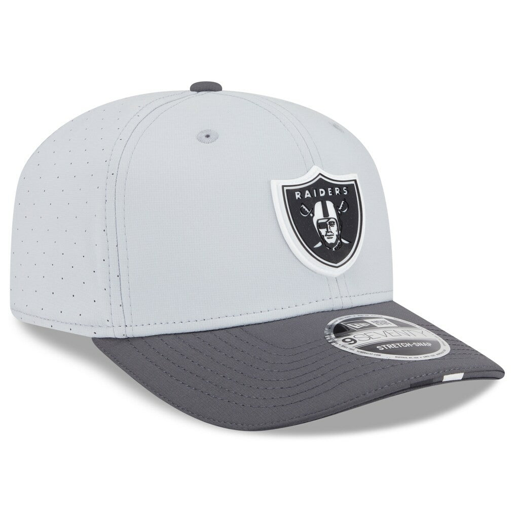 Las Vegas Raiders New Era 2025 NFL Training Camp 9SEVENTY Adjustable Hat - Gray/Graphite - NFL