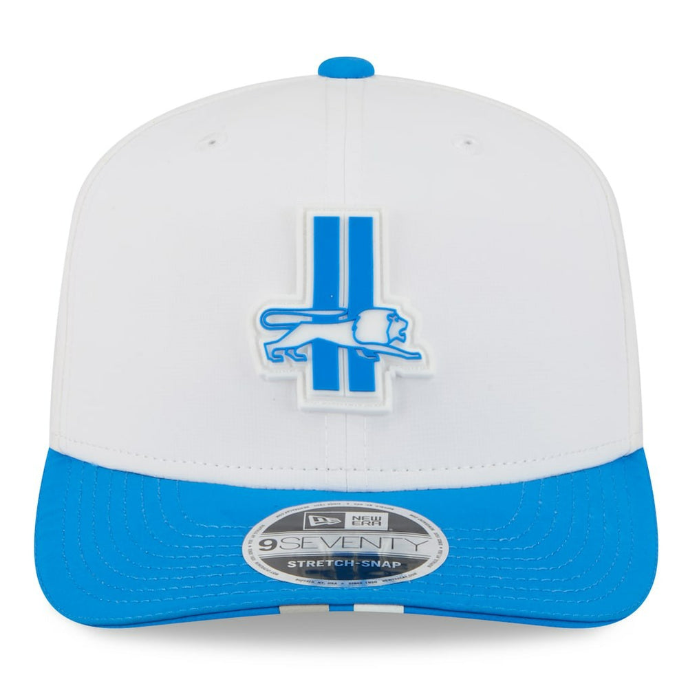 Detroit Lions New Era 2025 NFL Training Camp Throwback Logo 9SEVENTY Adjustable Hat - White/Blue - NFL