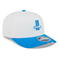 Detroit Lions New Era 2025 NFL Training Camp Throwback Logo 9SEVENTY Adjustable Hat - White/Blue - NFL