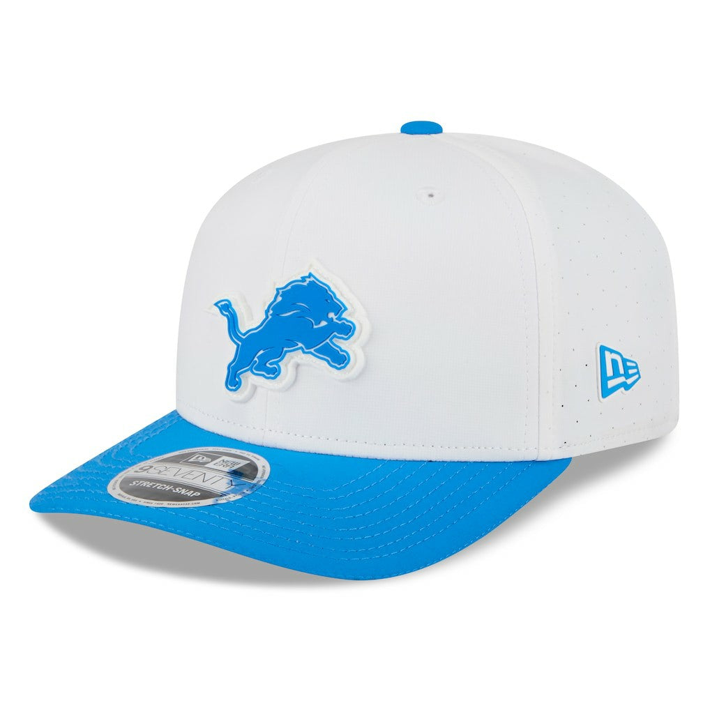 Detroit Lions New Era 2025 NFL Training Camp 9SEVENTY Adjustable Hat - White/Blue - NFL