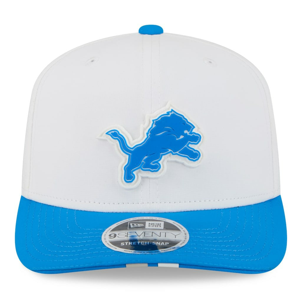 Detroit Lions New Era 2025 NFL Training Camp 9SEVENTY Adjustable Hat - White/Blue - NFL