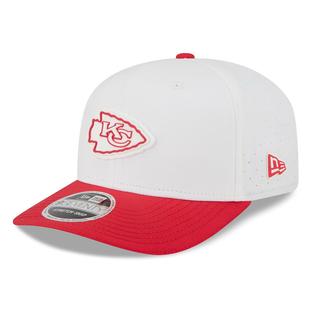 Kansas City Chiefs New Era 2025 NFL Training Camp 9SEVENTY Adjustable Hat - White/Red - NFL