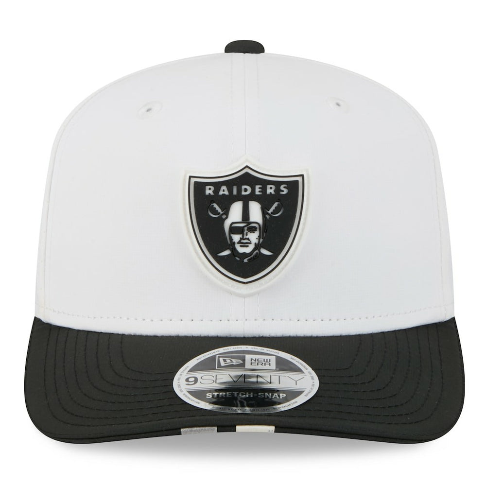 Las Vegas Raiders New Era 2025 NFL Training Camp 9SEVENTY Adjustable Hat - White/Black - NFL