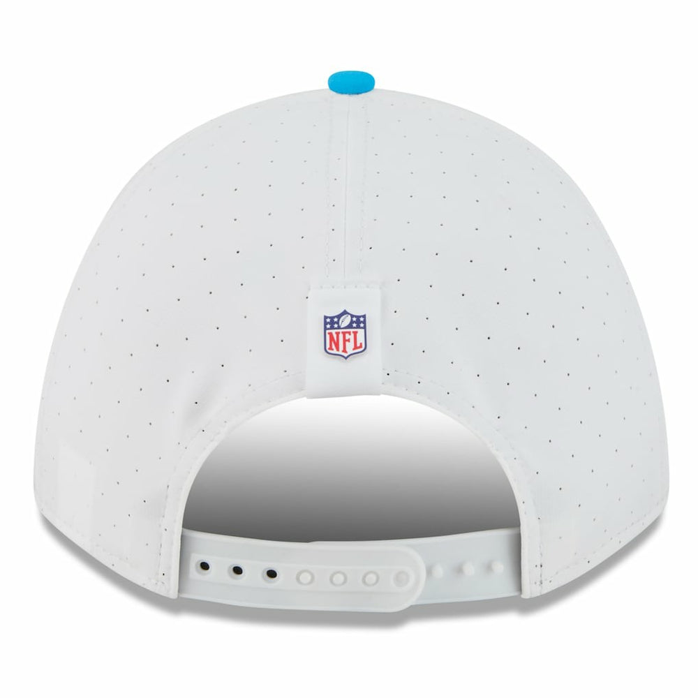 Carolina Panthers New Era 2025 NFL Training Camp A-Frame 9FORTY Adjustable Hat - White/Blue - NFL