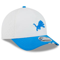 Detroit Lions New Era 2025 NFL Training Camp A-Frame 9FORTY Adjustable Hat - White/Blue - NFL