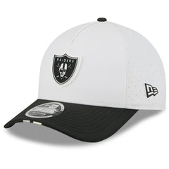 Las Vegas Raiders New Era 2025 NFL Training Camp A-Frame 9FORTY Adjustable Hat - White/Black - NFL