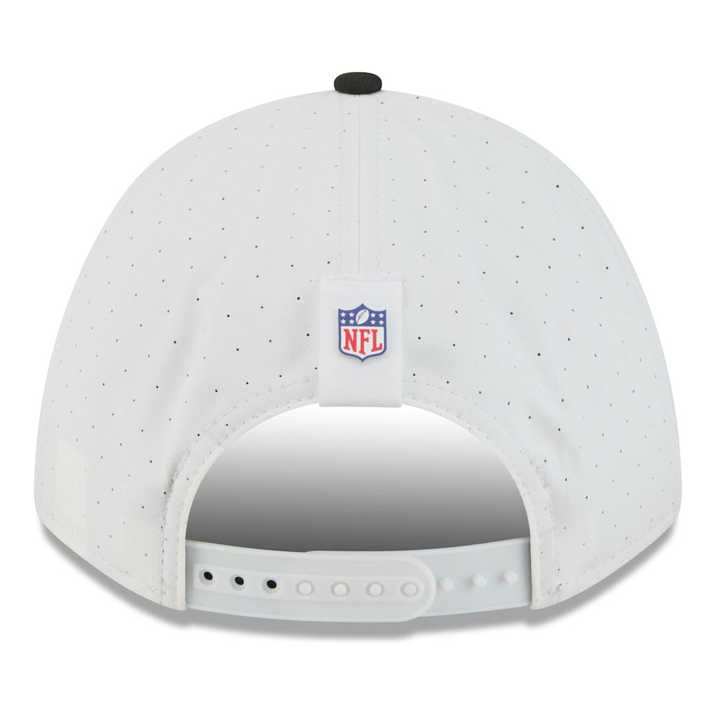 Las Vegas Raiders New Era 2025 NFL Training Camp A-Frame 9FORTY Adjustable Hat - White/Black - NFL