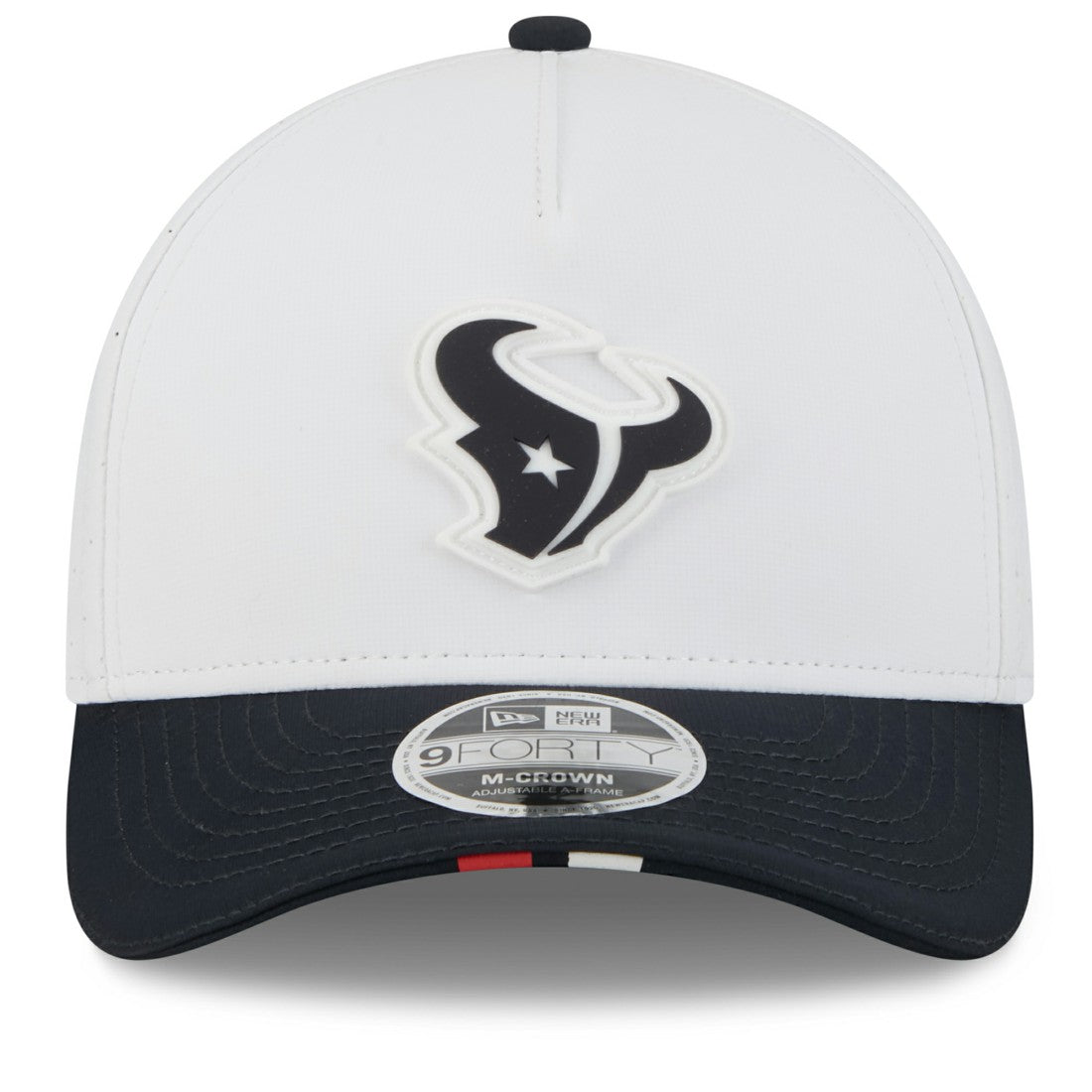 Houston Texans New Era 2025 NFL Training Camp A-Frame 9FORTY Adjustable Hat - White/Navy - NFL