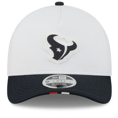 Houston Texans New Era 2025 NFL Training Camp A-Frame 9FORTY Adjustable Hat - White/Navy - NFL